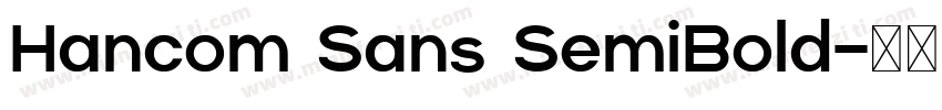 Hancom Sans SemiBold字体转换